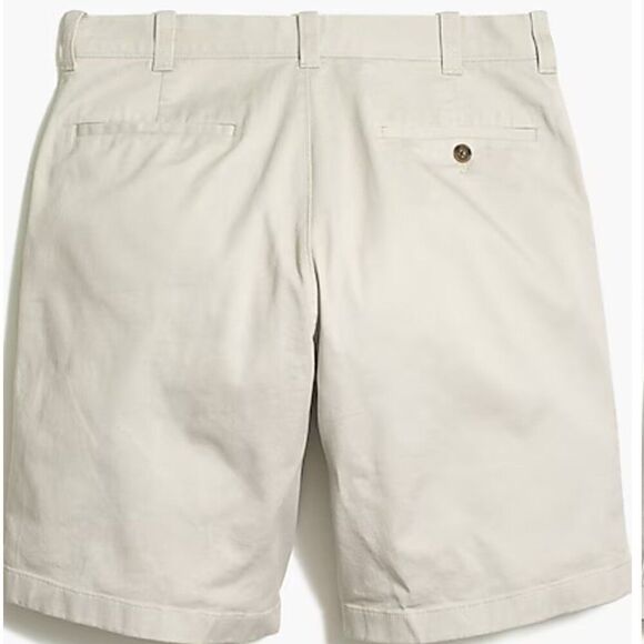 J. Crew Factory 9" Flex Chino Shorts in Stone khaki NWT size 34 - Picture 3 of 15